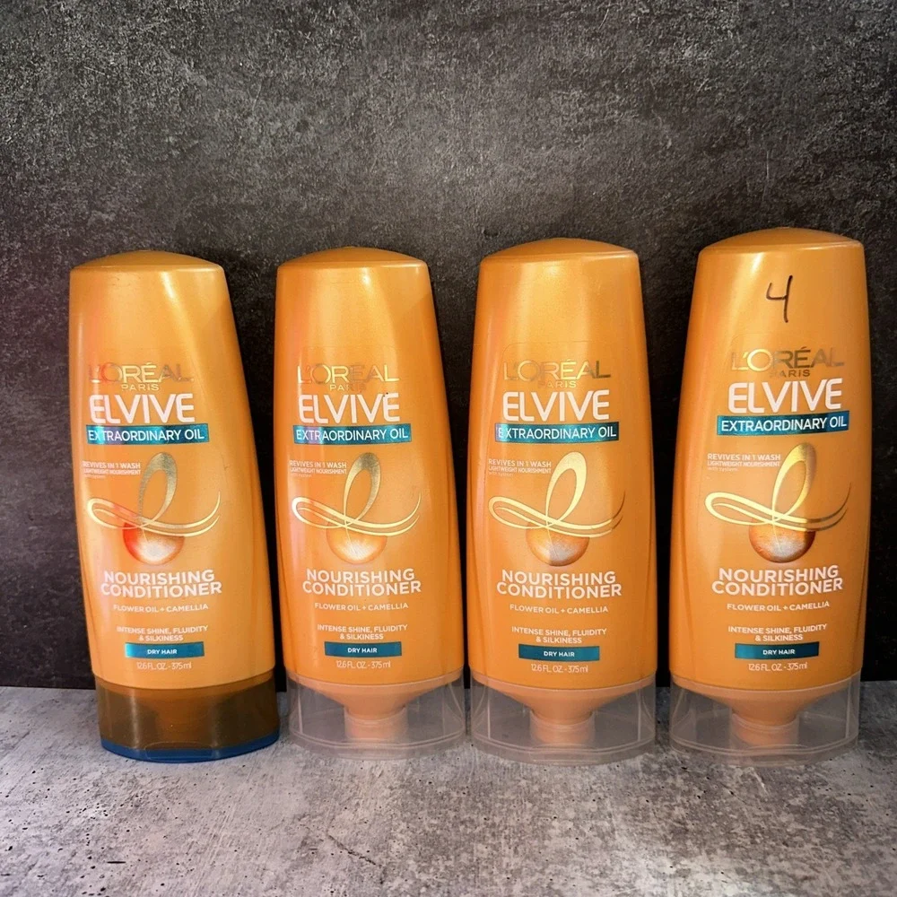 4 Lot L'oreal Extraordinary Oil Conditioner Dry Hair Flower Oil Camellia Elvive